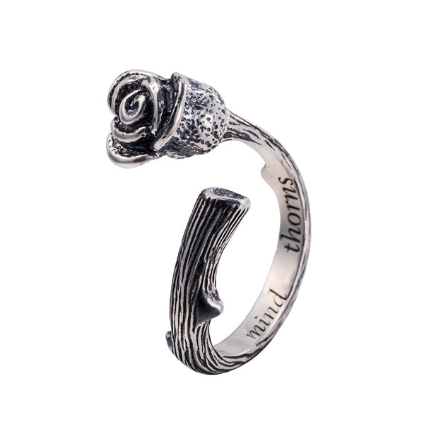 Emily's Black Thorn Rose Ring
