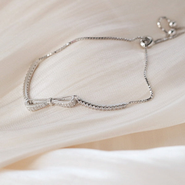 Sterling Silver Bowknot Bracelet