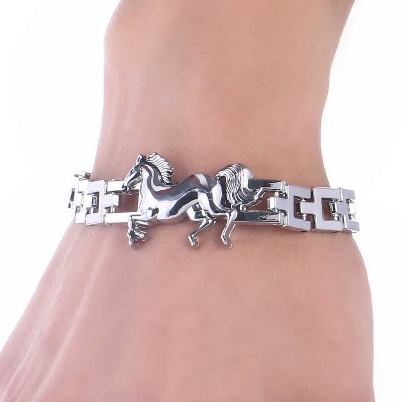 Vintage Horse Charm Bracelet