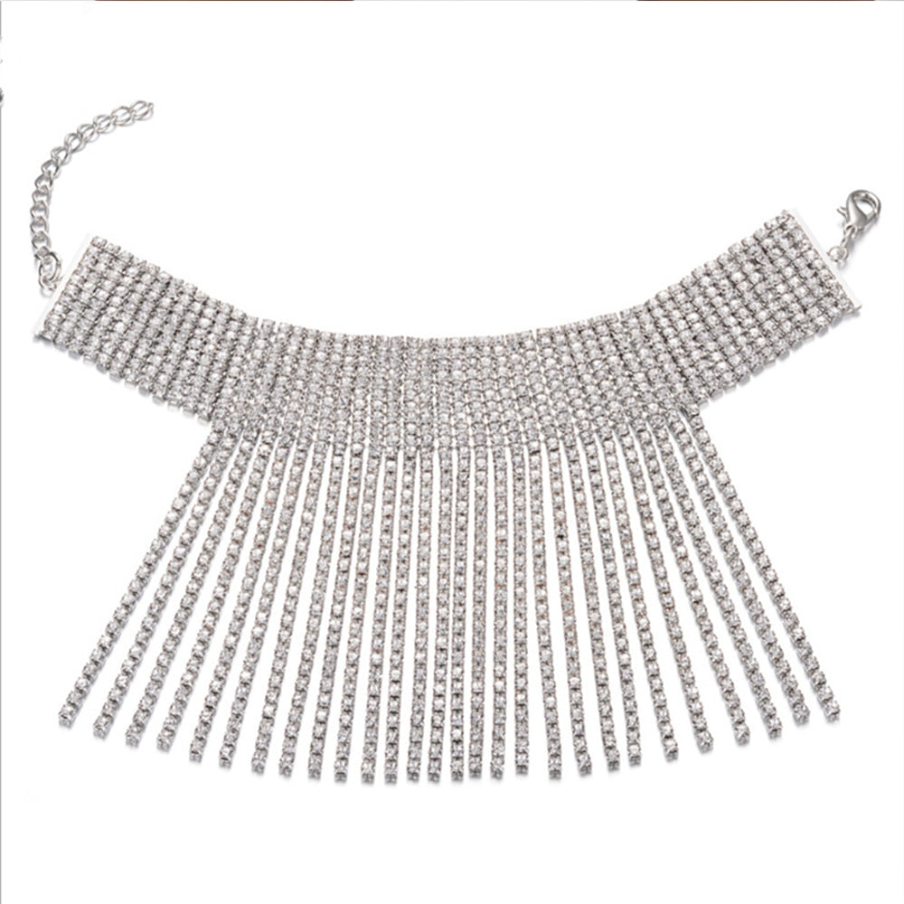 Full Rhinestone Tassel Adjustable Ankles Foot Chain
