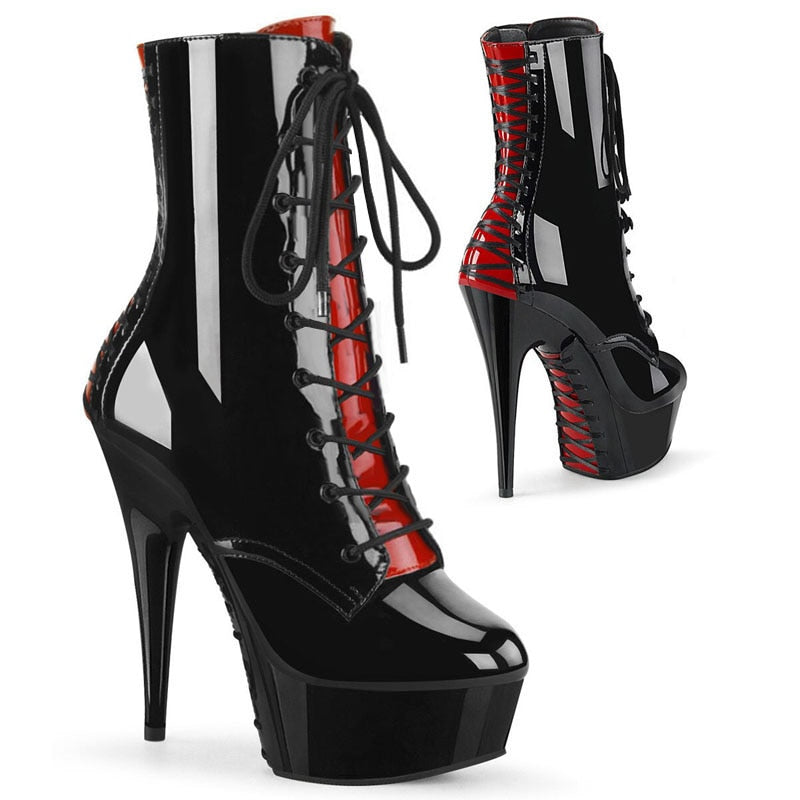 Nyx Gothic Platform Lace-Up Ankle Boots