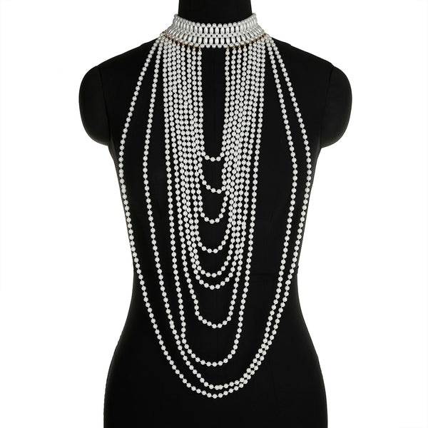 Aurette Pearl-Drape Body Chain Collection