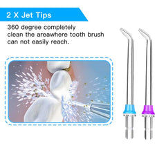 5 Mode Portable Dental Water Flosser Jet 300ml I 6 Jet tips