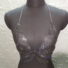 Stephanie's Sparkling Fishnet Dress