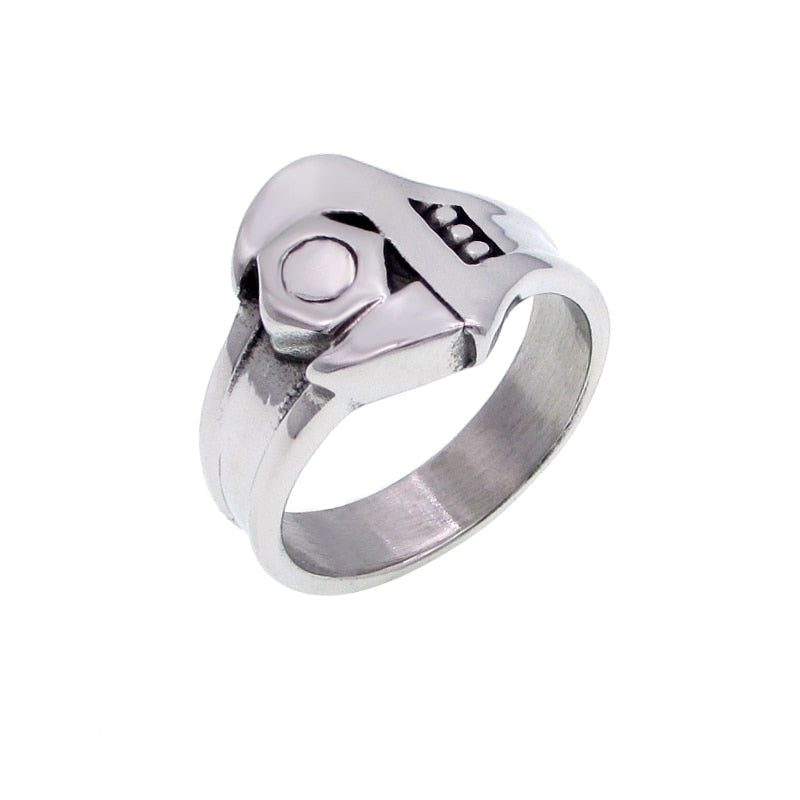 Stainless Steel Biker Mechanic Spanner Wrench Ring Secondary image