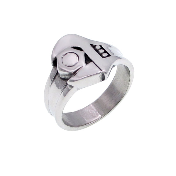 Stainless Steel Biker Mechanic Spanner Wrench Ring