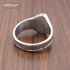 Stainless Steel Biker Mechanic Spanner Wrench Ring