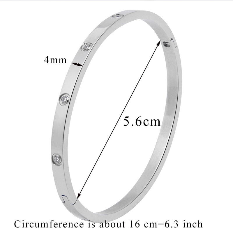 Ysolde Stainless Steel Open Bangle Collection