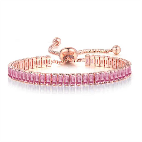 Noire Black Crystal Adjustable Bangle Collection