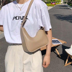 Luxury Crossbody Bags Leather Shoulder Bag Women Casual Satchels Wide Straps Fashion Bag Handbag