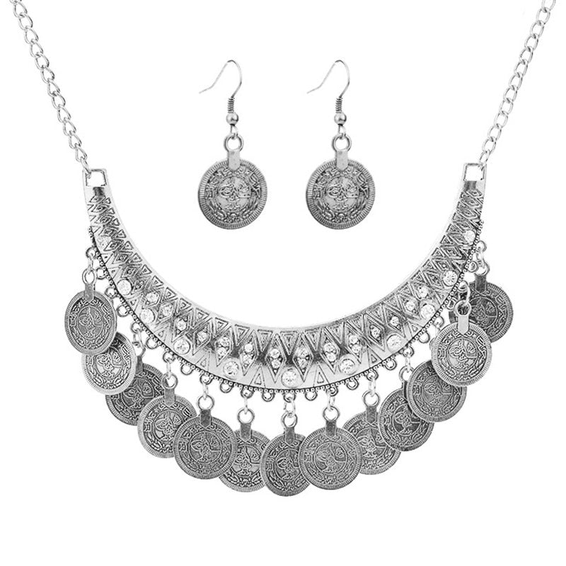Valencia Geometric Tassel Jewelry Set