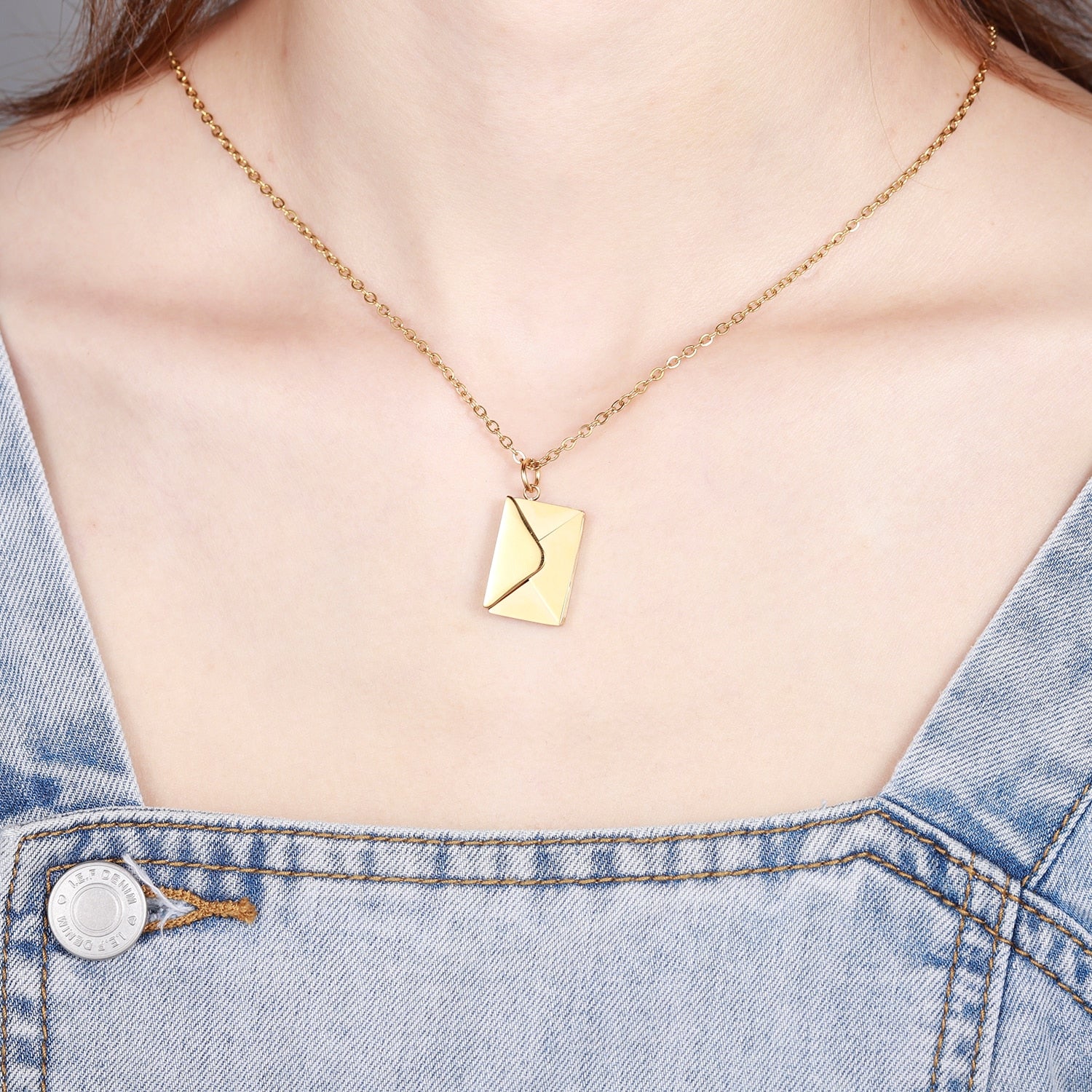 Valeria Love Letter Envelope Pendant Necklace