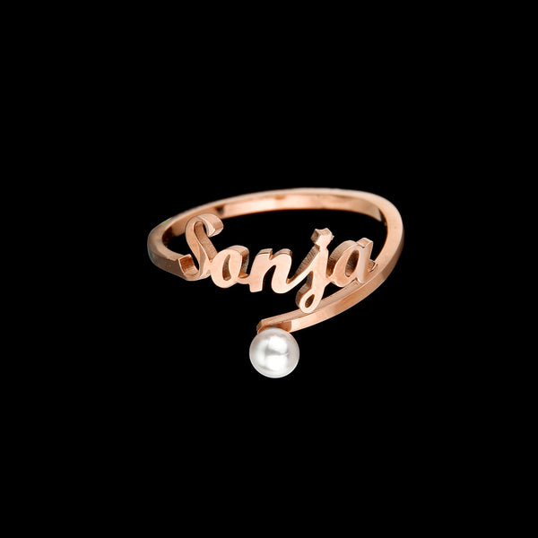Signature Personalized Adjustable Name Ring