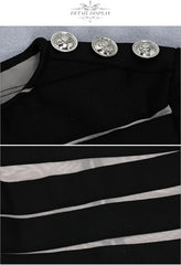 Black mesh Bandage Dress