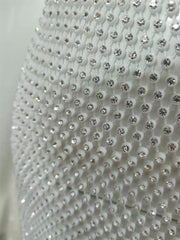 Stephanie's Sparkling Fishnet Dress