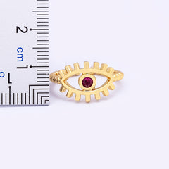 Bohemian Lucky Turkish Evil Eye Rhinestone Open Ring