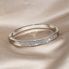 Elegant Classic Crystal Cuff Bangles Bracelets
