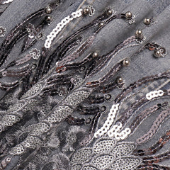 sequined beading tassel hem women jacket coat long sleeve fashion women top denim jacket autumn women coat chaqueta mujer