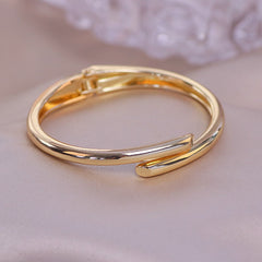 Trendy Geometry Round Bracelets &amp; Bangles For Women Charm Crystal Cuff Bracelet Rose Gold Color Bangles Female Jewelry Accessory