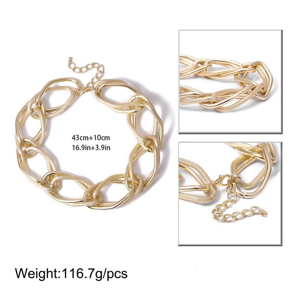 Bold and Chunky: Multi-Layered Gold Choker for Women