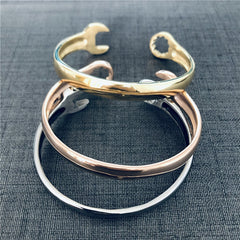Wrench Biker Bangle - Cool Spanner Bracelet