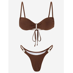 Pushup Leopard Bikini