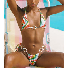 Hollow Out Bikini 2022 Swimwear Women Sexy Bikinis Thong Biquini Beach Outing String Swimsuit Women Bathign Suit Bikini Set