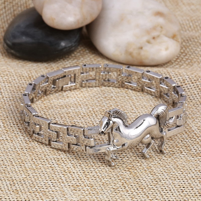 Vintage Horse Charm Bracelet