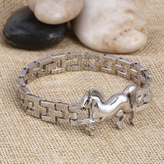 Vintage Horse Charm Bracelet