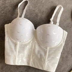 Diamonds Corset Top Women Tank Top Nightclub Sexy Chest Femme Binder Camisole Mujer Debardeur Push Up Camisole Tube Top Bustiers