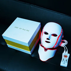 7 Colors Light LED Facial Mask with Neck Face Care Treatment Beauty