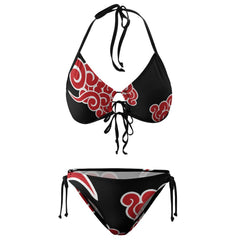 Promo 2021 Women Anime Japan Manga Japanese Wind Clouds Red And Black Akatsuki Patter Sexy Swimsuit 
Print Shuriken Vintage Swim
