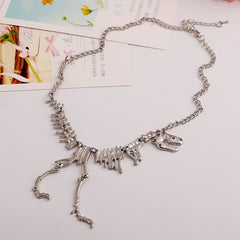 Dinosaur Vintage Necklace Short Collar Fashion Costume Jewelry for Women Teens