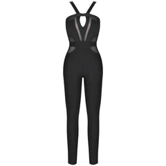 Laila mesh Bandage Jumpsuit