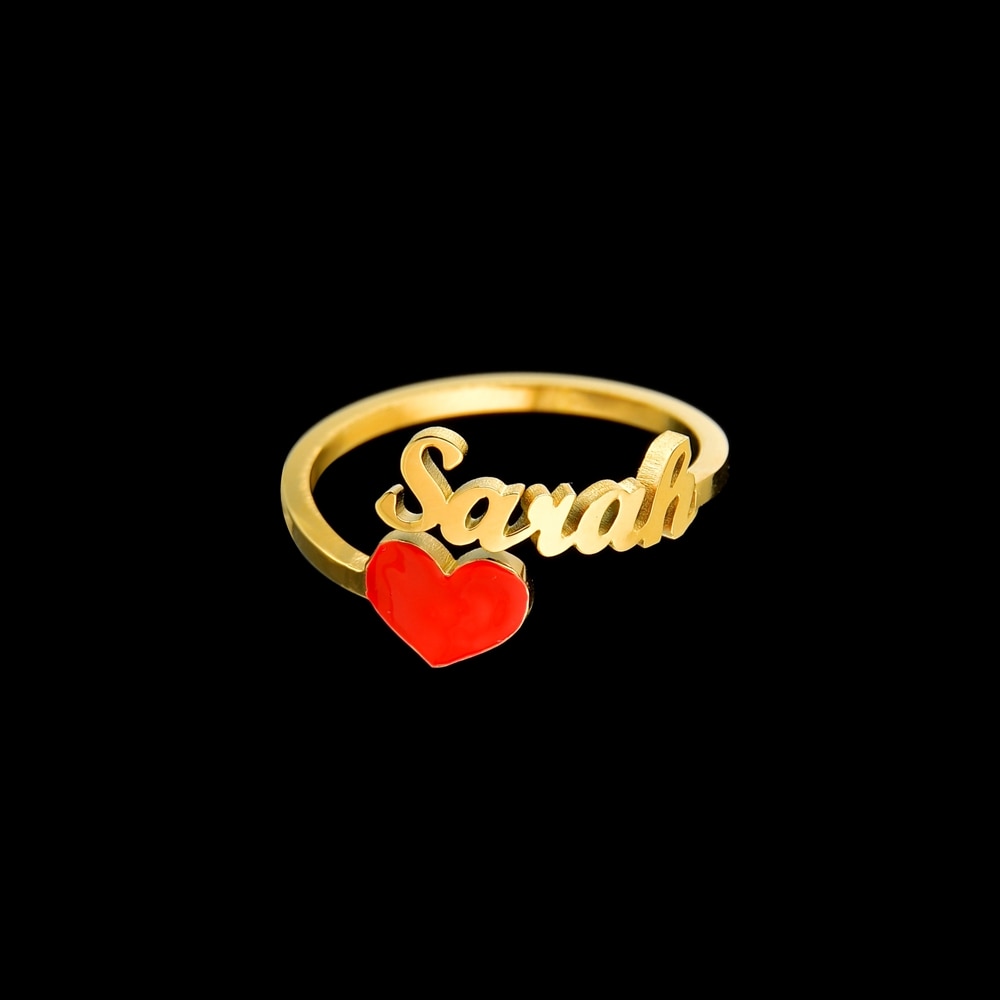 Signature Personalized Adjustable Name Ring