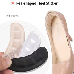Silicone Pads for Women&#39;s Shoes Non-slip Inserts Self-adhesive Forefoot Heel Gel Insoles for Heels Sandals Anti-Slip Foot Pad