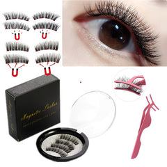 2 Pairs of Magnet Magnetic Eyelashes, Natural Handmade Mink hair, Reusable