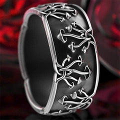 Men and Women Personality Creative Punk Style Mushroom Shaped Black Ring Casual Party Jewelry