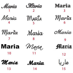 20 Styles Fashion Customized Name Bracelets Letter Stainless Steel Personalized Bangles For Women Men Baby Wedding  Jewelry Gift