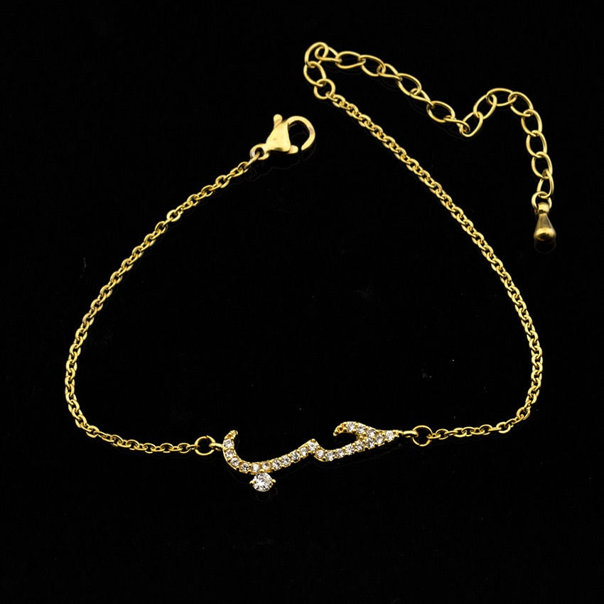 Layla Arabic Love CZ Charm Bracelet