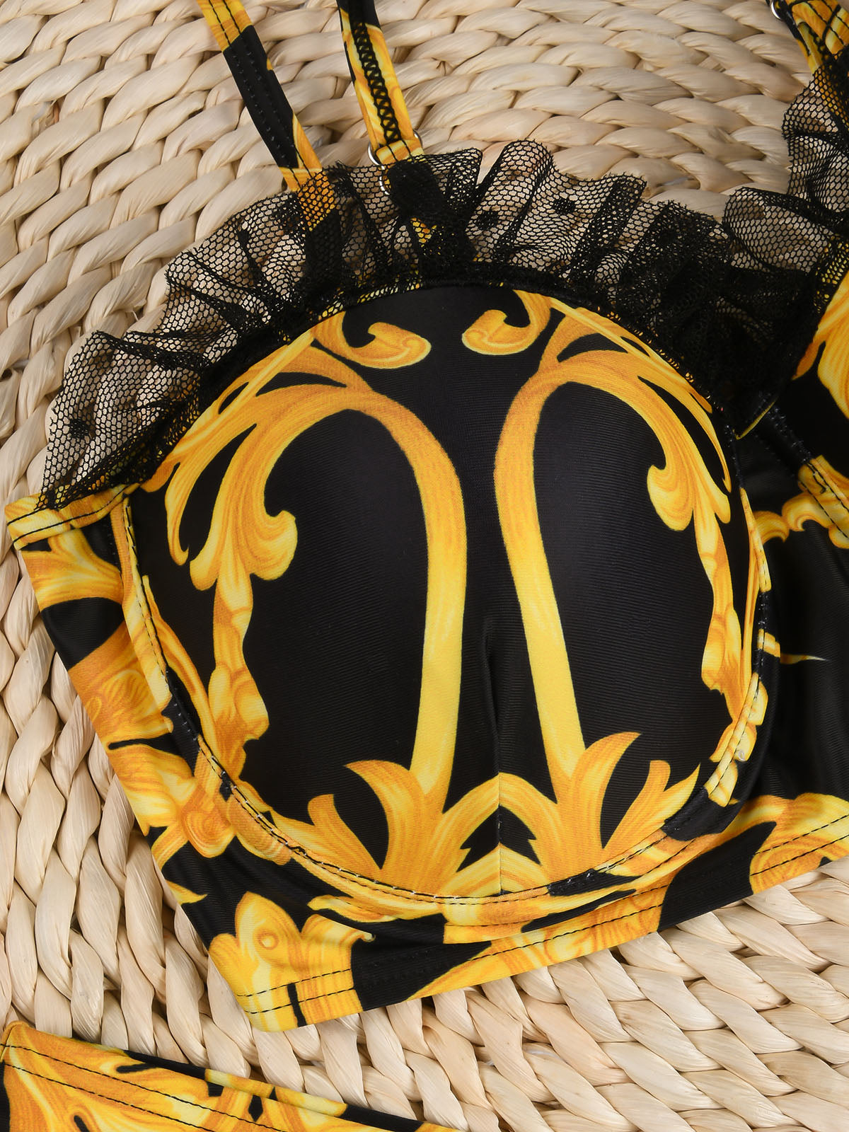High Waist VerSace style Print Bikini Set
