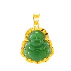 SophiaXuan Buddha Pendant Necklaces Chinese Style Women&#39;s Neck Chain Stone Pendant Big Belly Maitreya Necklace for Women 2021