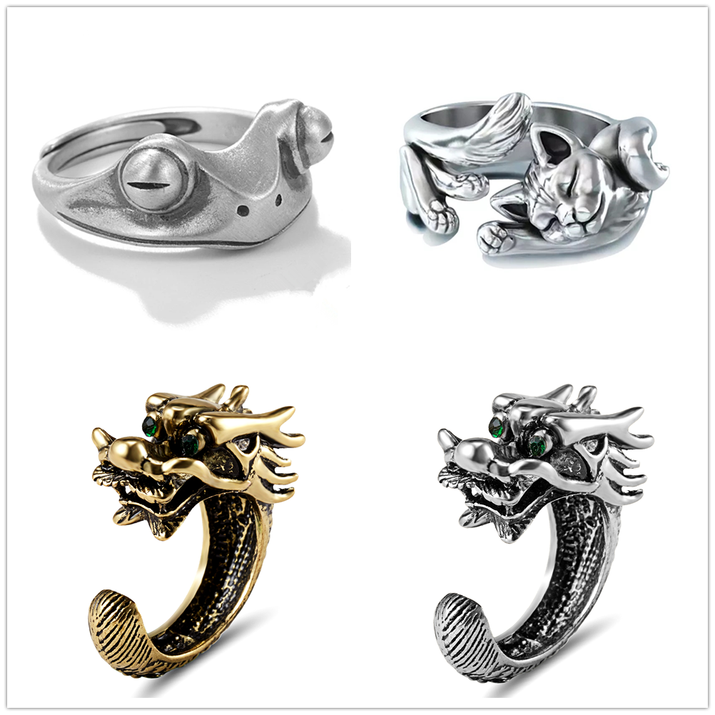 Miko Whimsical Adjustable Animal Ring Collection
