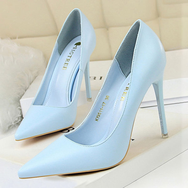 Brigitte Colorblock Pointed Stiletto Pumps