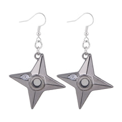Anime Akatsuki Itachi Red Cloud Drop Earrings Cosplay Earrings for Women Men Souvenir Jewelry Accessories