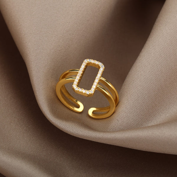 Safiya Lucky Evil Eye Stainless Steel Ring Collection