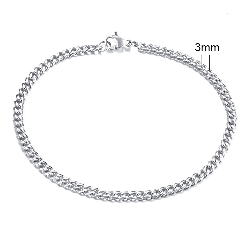Rocco Chunky Stainless Steel Cuban Bracelet Collection