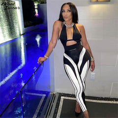 Whatiwear Y2K Women High Waist Patchwork Casual Skinny Stretch Trousers 2021 New Fashion Club Streetwear Female Leggings Pant
