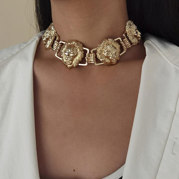 Leonora Lion & Chain Statement Jewelry Collection