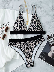 Cow Padded High Cut Bikini